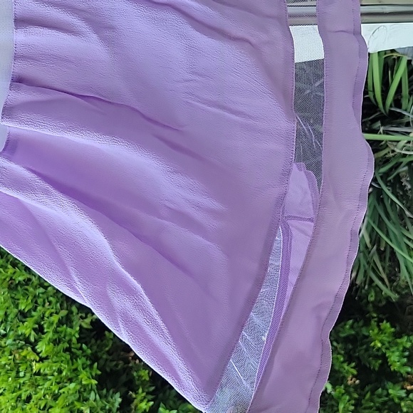 Tobi Light Purple Mini Skirt with Sheer Mesh Panels NWT - Picture 3 of 7